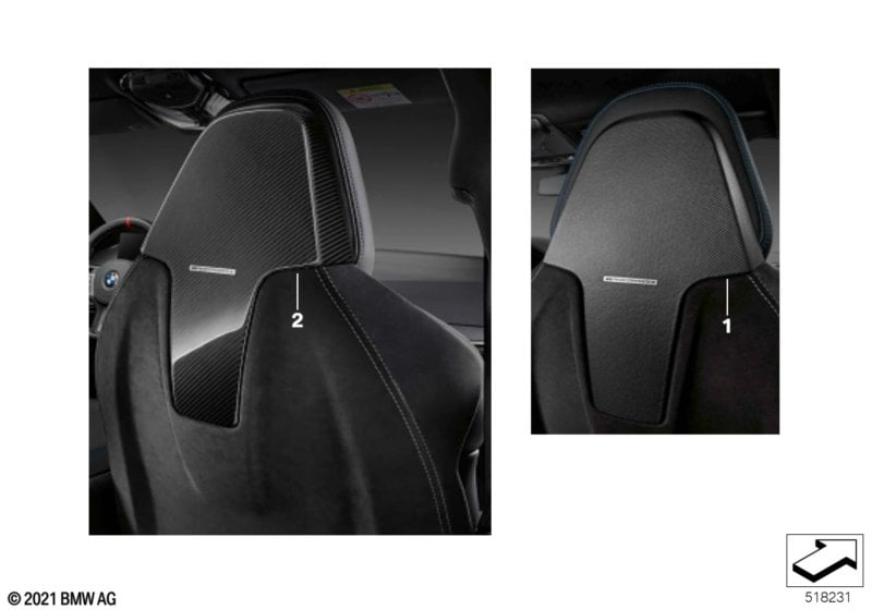M Performance seat back panel