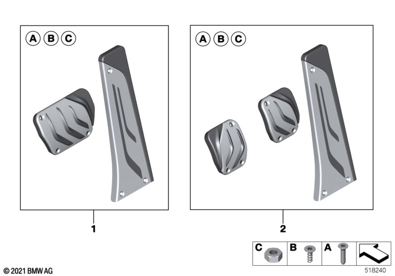 M Performance pedal pads