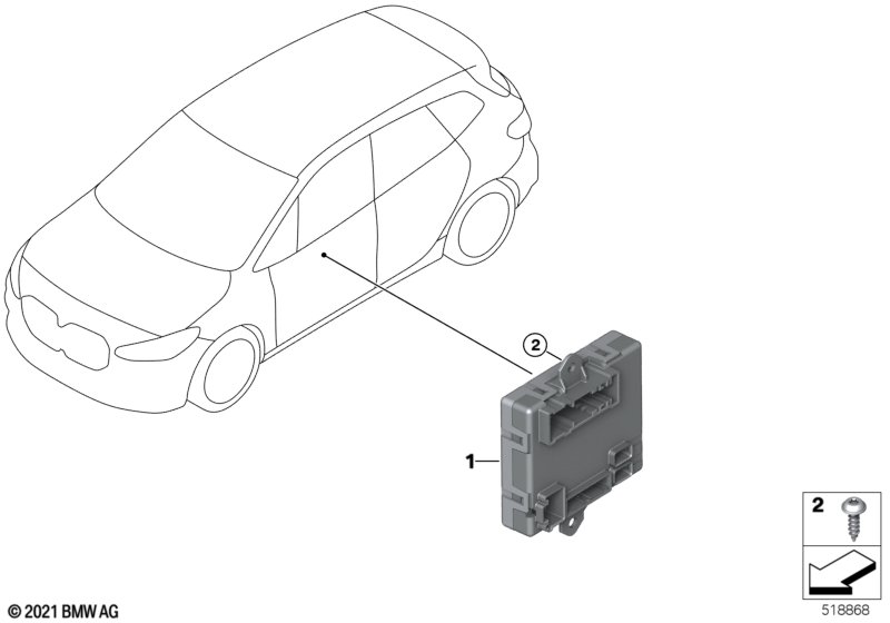 Control unit door driver's side
