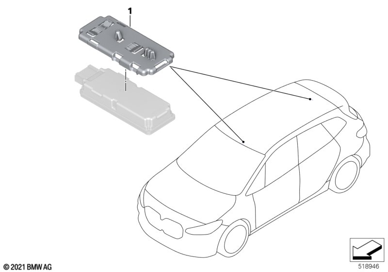 Holder receiver radio remote control
