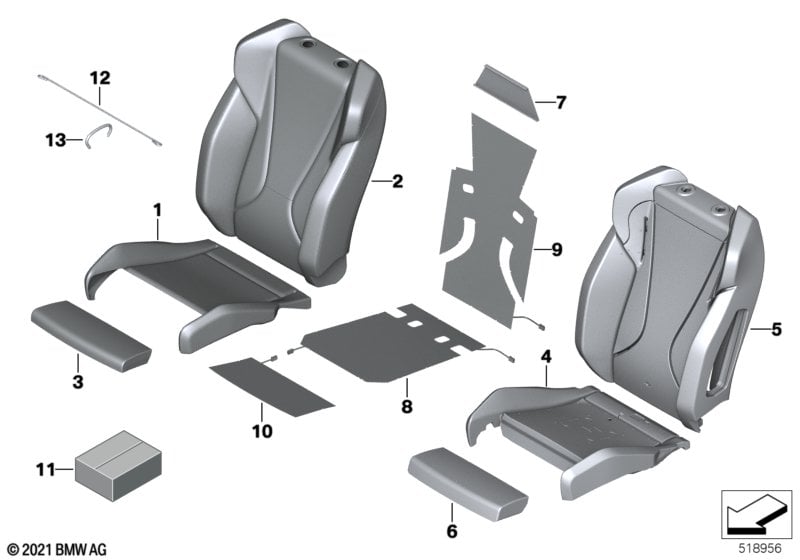 Seat, front, uphlstry, cover, Sport seat