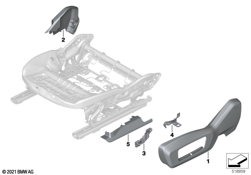 Seat, front, seat trim covers, electric