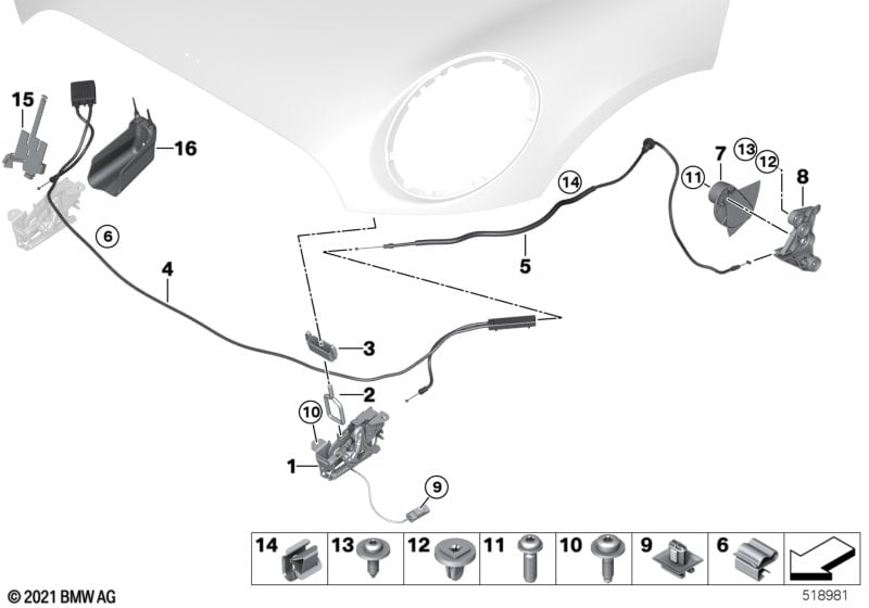 Hood locking system