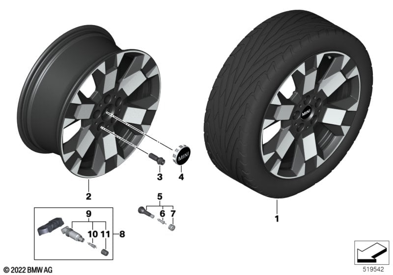 MINI LA wheel Untamed Spoke 897 - 18