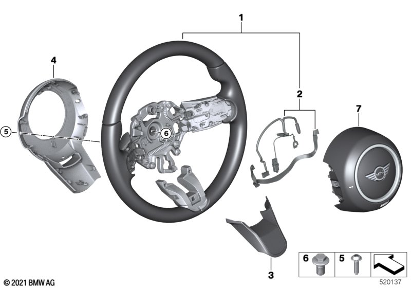 Airbag sports steering wheel