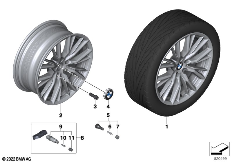 BMW LA wheel double spoke 796 - 18