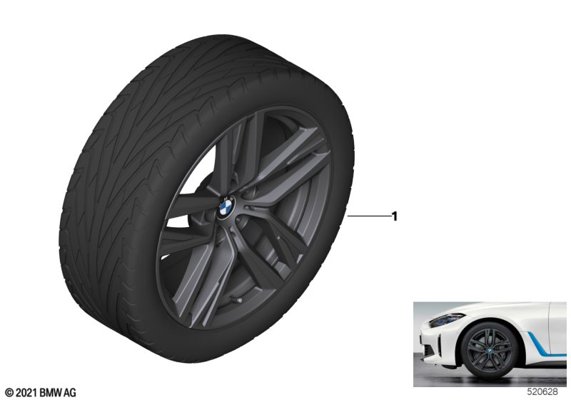 BMW LA wheel double spoke 853 - 18