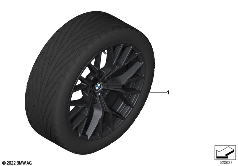 BMW LA wheel M Perf. Y-spoke 911M - 20