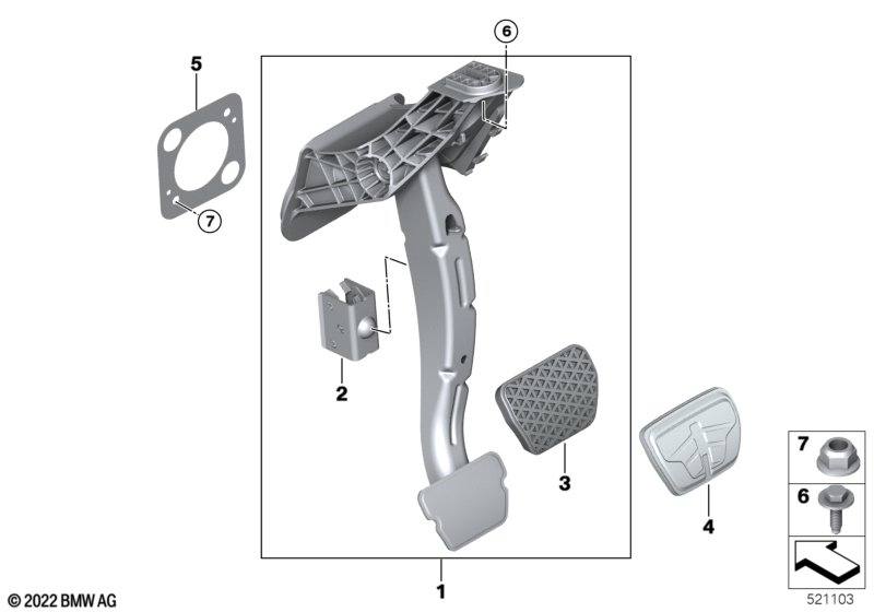 Pedal assembly, automatic transmission