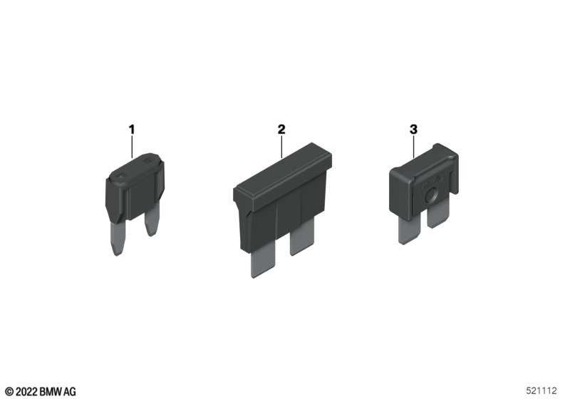 Single components for fuse housing