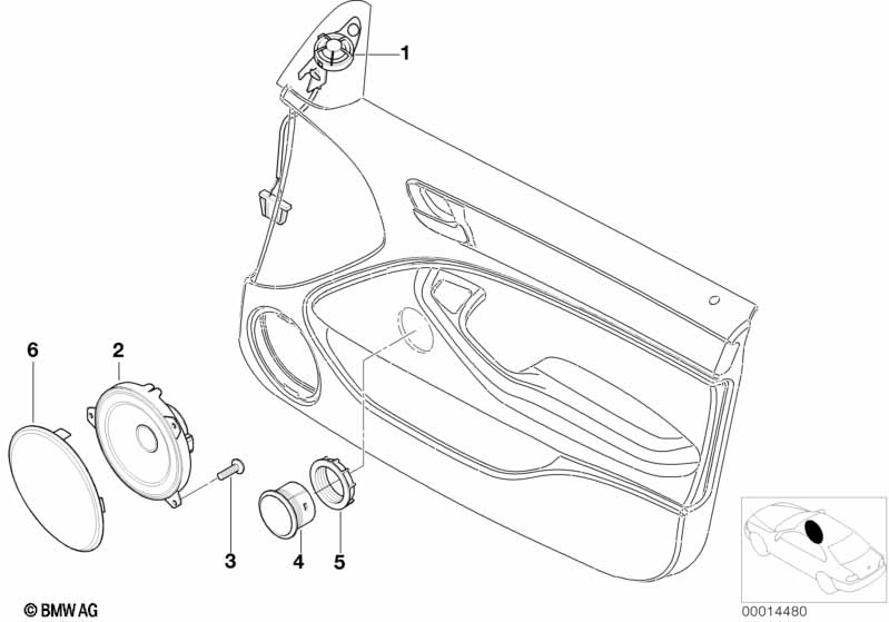 Single parts f front door hifi system