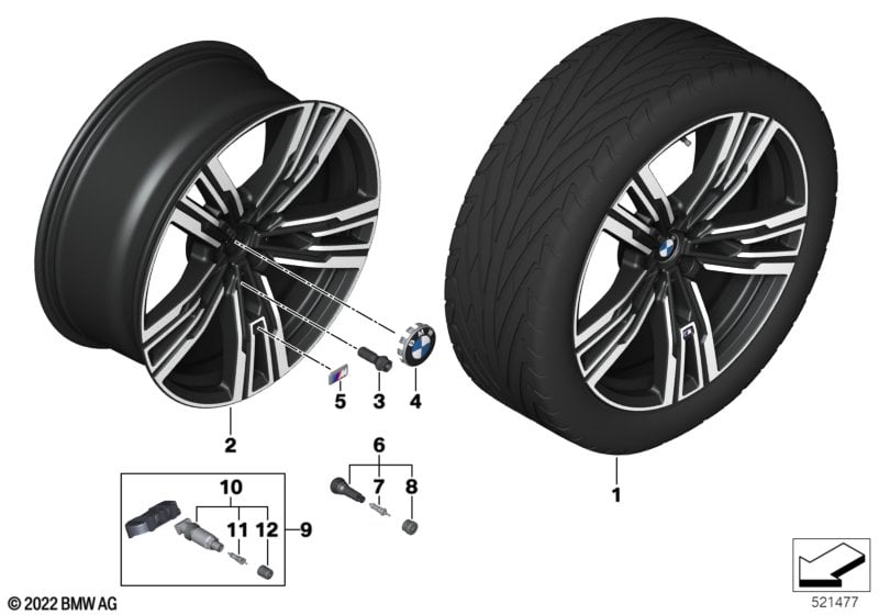 BMW LA wheel star spoke 908M - 21