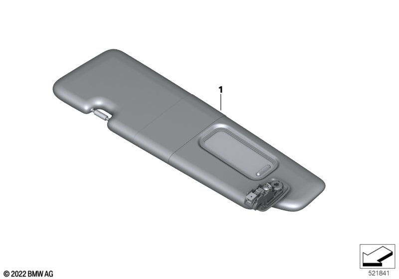 JK edition sun visor Alcantara, KA602