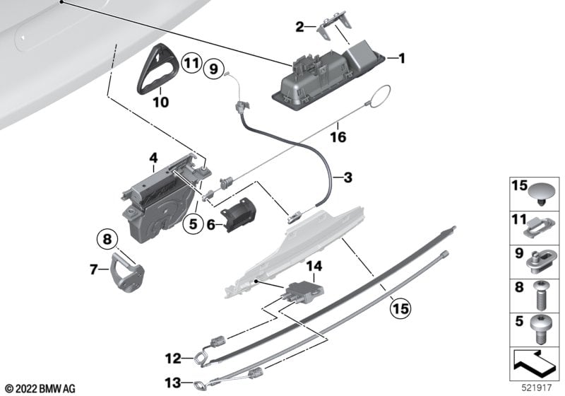 Trunk lid/closing system