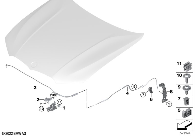 Hood locking system