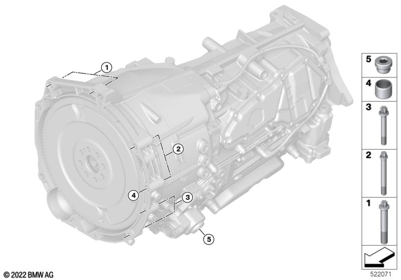 Gearbox mounting parts