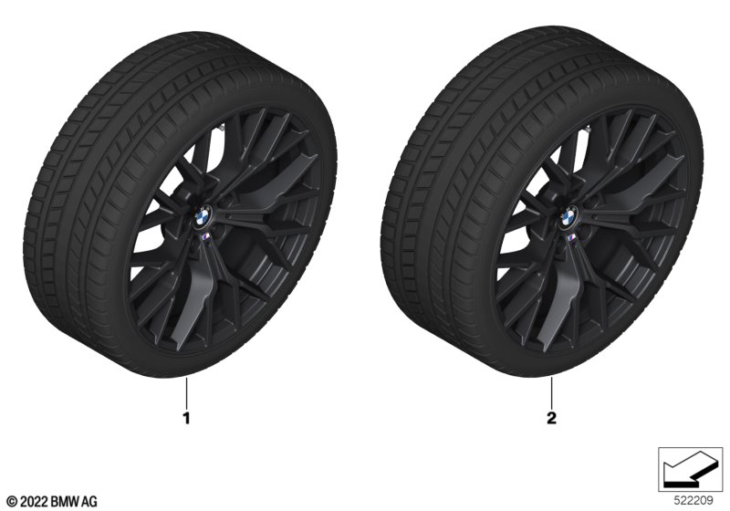 Winter wheel w/tire M Y-spoke 911M - 20