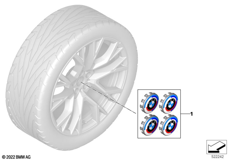 Hub cap 50 Years M