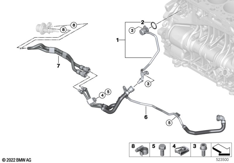 Cooling system - Engine coolant hoses