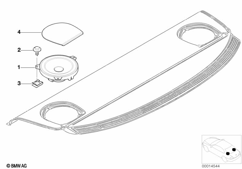 parts Harman Kardon hifi, parcel shelf