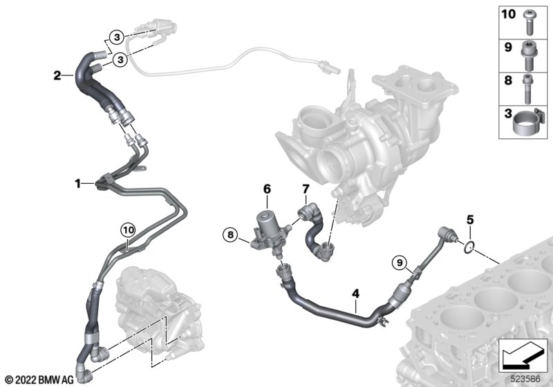 Cooling system - Engine coolant hoses