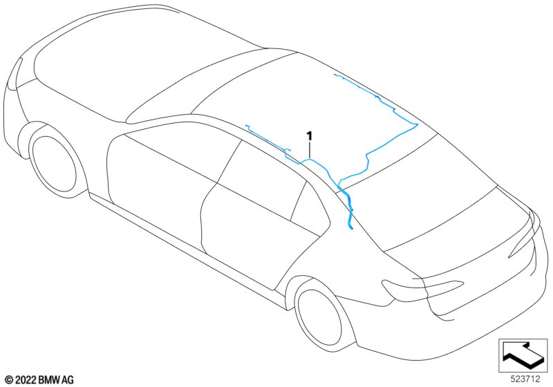 Roof cable harness