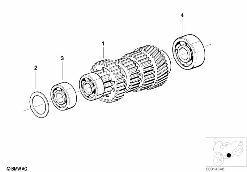 5-speed trans. intermediate shaft