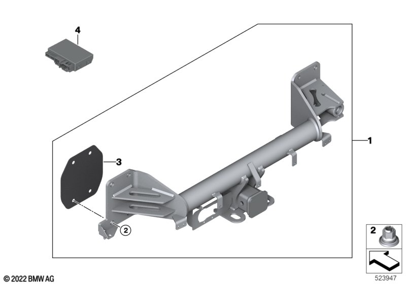 Towing hitch, US version