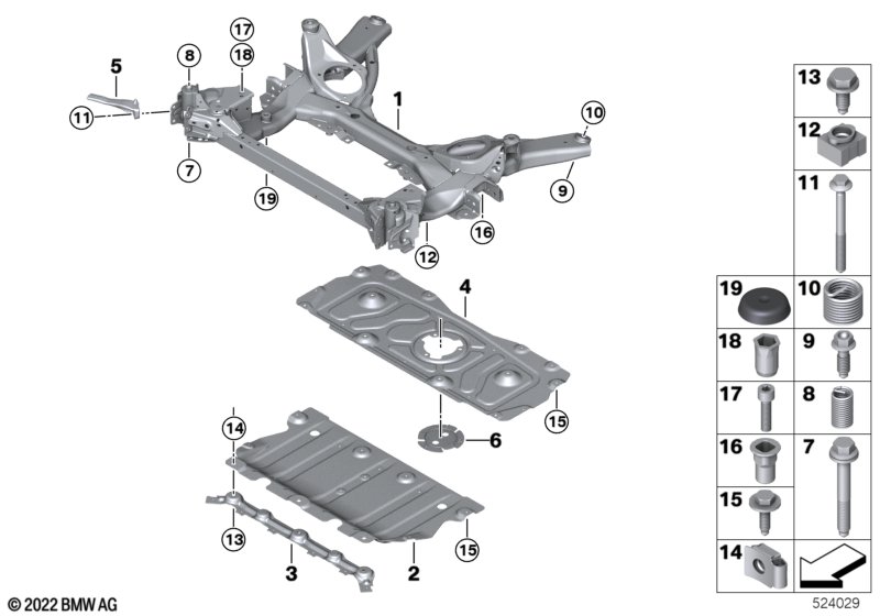 Front axle support