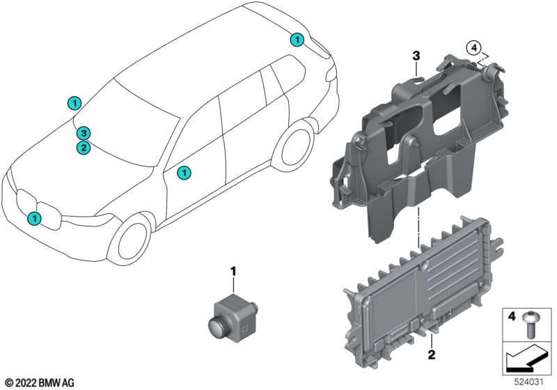 Camera ultrasonic automated parking