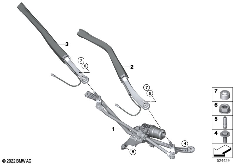 Single wiper parts