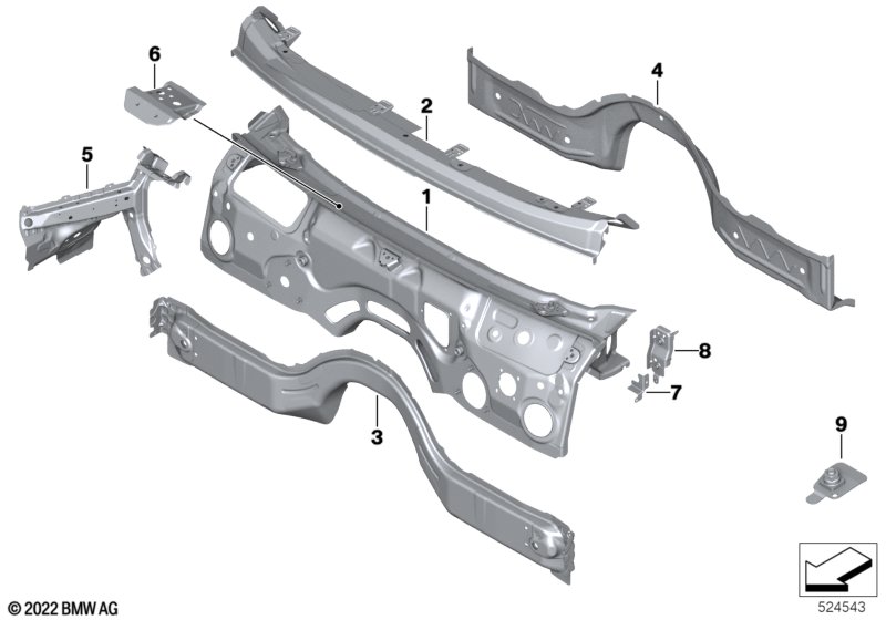 Splash wall parts