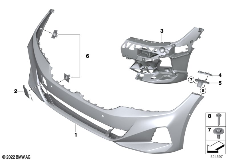 Trim cover, front