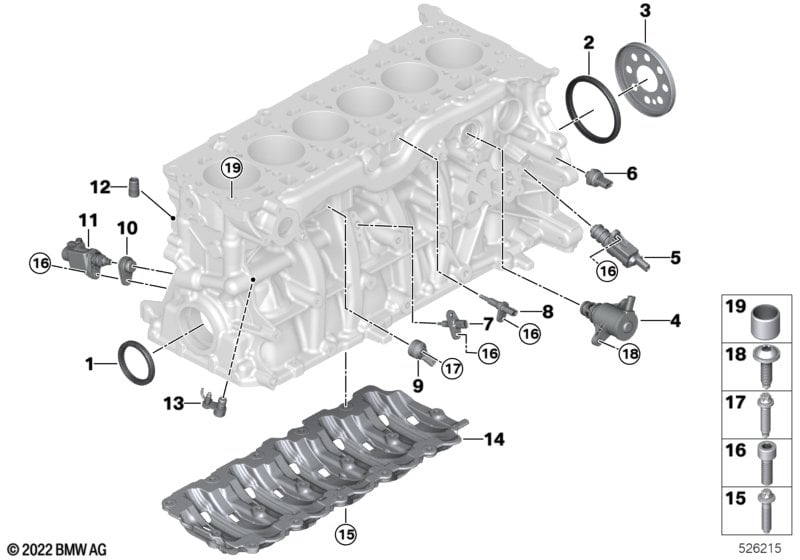 Engine Block Mounting Parts