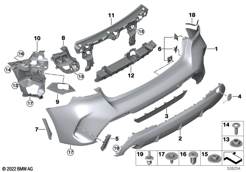 M Trim, rear