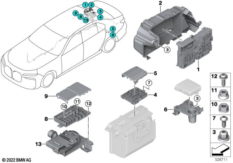 Power dist./ B+ distributor rear