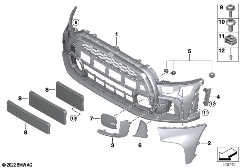 Aerokit, trim cover, front