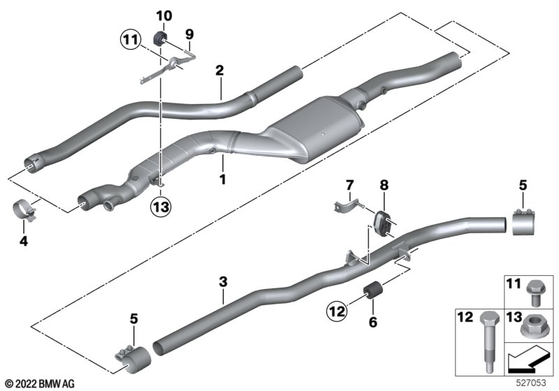 Front muffler