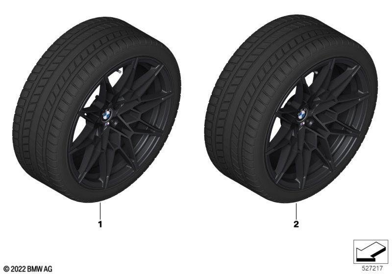 Winter wheel w/tire M V-spoke 826M-19/20