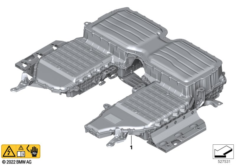 Kit high-voltage battery unit
