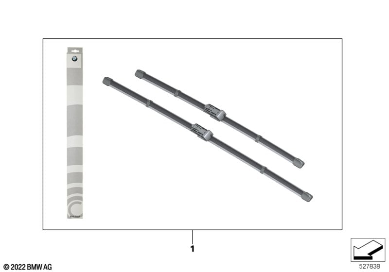 Set of wiper blades