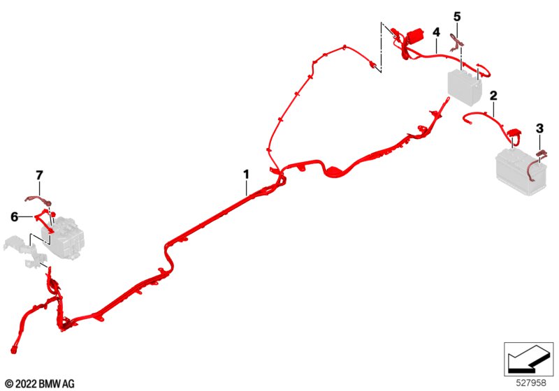 Cabo da bateria/cabo da massa