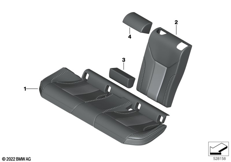 Garniture Individual siège sport arrière