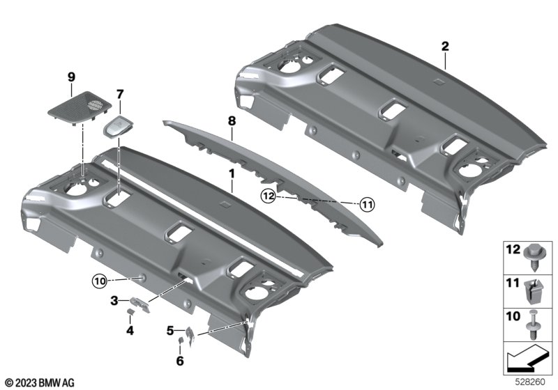 Rear window shelf