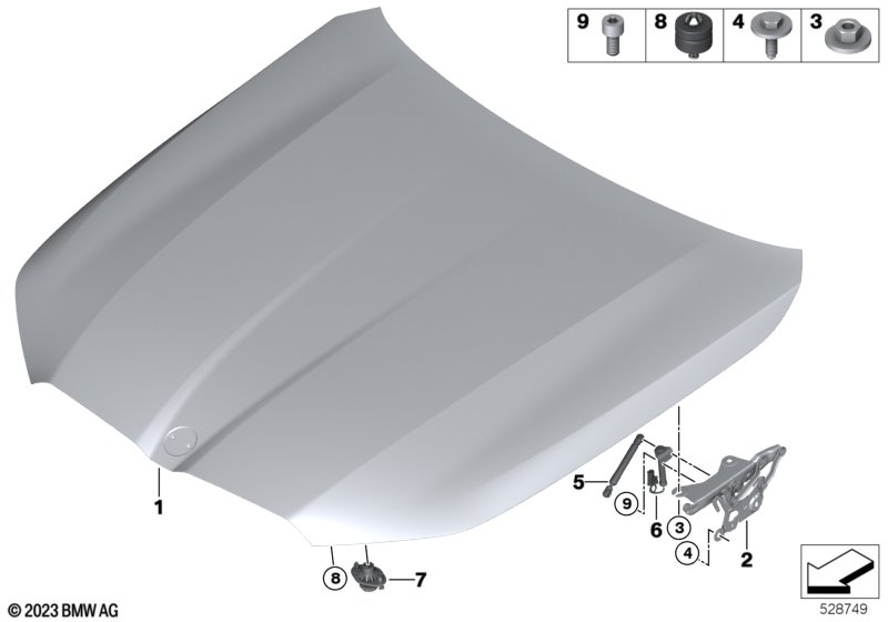 Hood / mounted parts