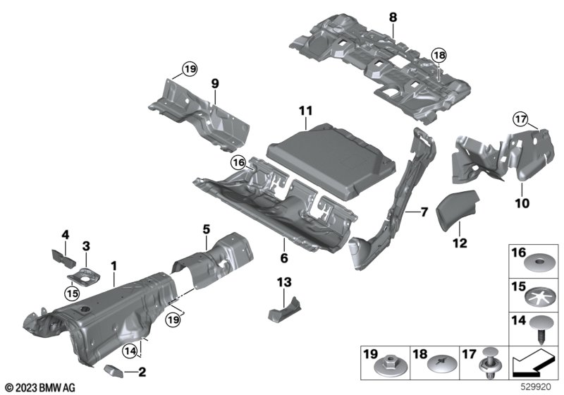 Sound insulating rear