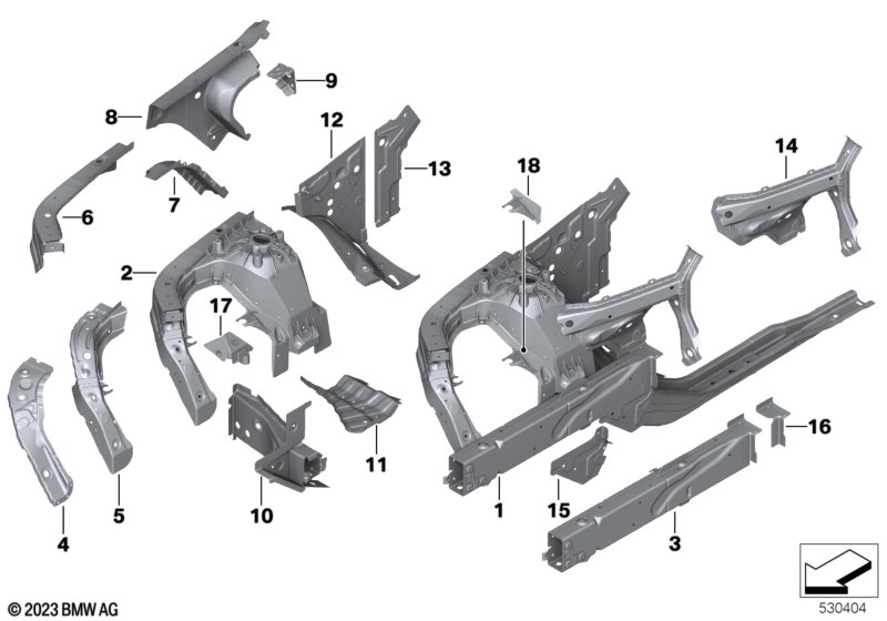 Wheelhouse/engine support