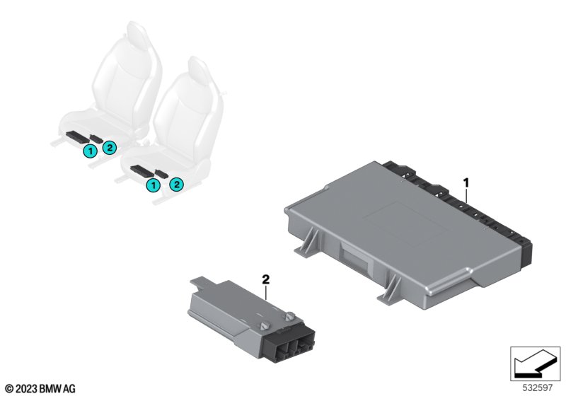 Control units seat module