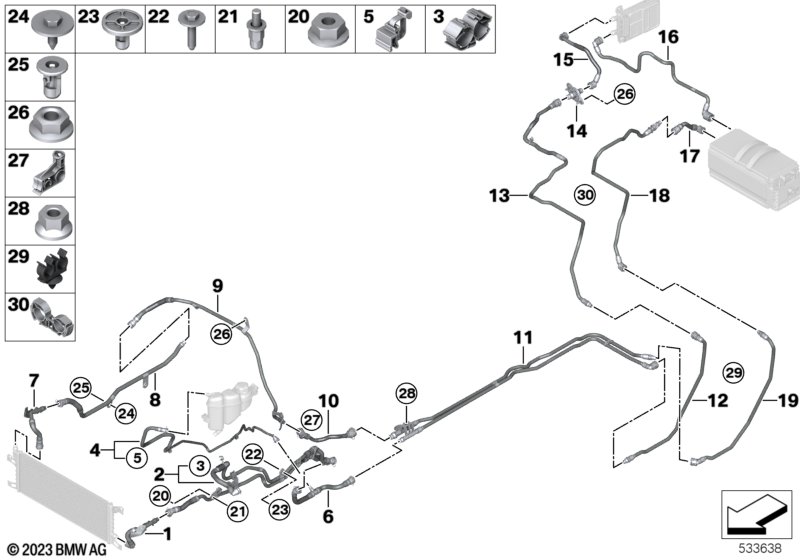 Coolant circuit, high-voltage system