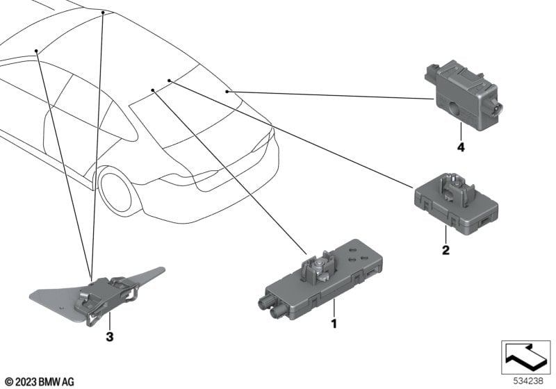 Separate components for antenna system